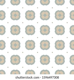 Seamless vector pattern in geometric ornamental style