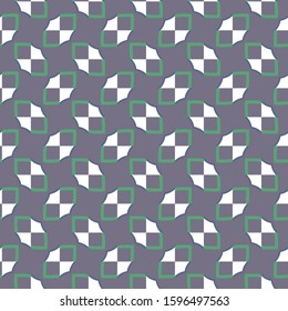 Seamless vector pattern in geometric ornamental style