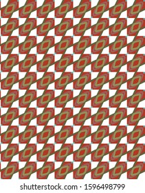 Seamless vector pattern in geometric ornamental style