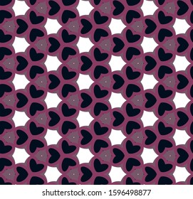 Seamless vector pattern in geometric ornamental style