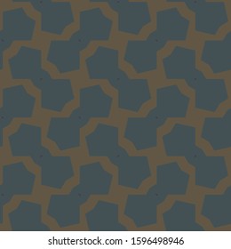 Seamless vector pattern in geometric ornamental style