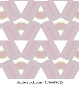 Seamless vector pattern in geometric ornamental style