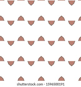Seamless vector pattern in geometric ornamental style