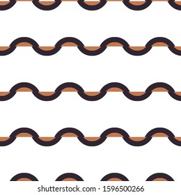 Seamless vector pattern in geometric ornamental style