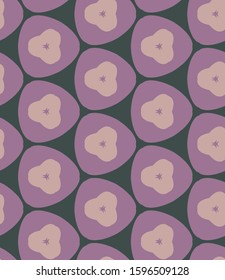 Seamless vector pattern in geometric ornamental style
