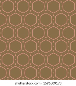 Seamless vector pattern in geometric ornamental style