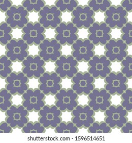 Seamless vector pattern in geometric ornamental style