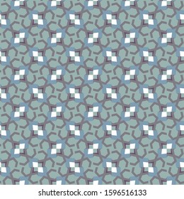 Seamless vector pattern in geometric ornamental style