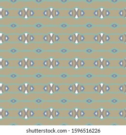 Seamless vector pattern in geometric ornamental style