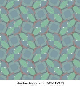 Seamless vector pattern in geometric ornamental style