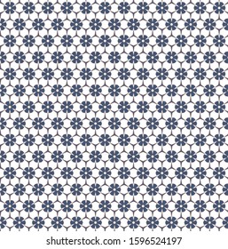 Seamless vector pattern in geometric ornamental style