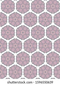 Seamless vector pattern in geometric ornamental style