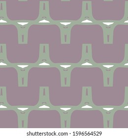 Seamless vector pattern in geometric ornamental style