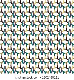 Seamless vector pattern in geometric ornamental style