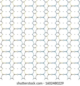 Seamless vector pattern in geometric ornamental style