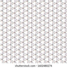 Seamless vector pattern in geometric ornamental style