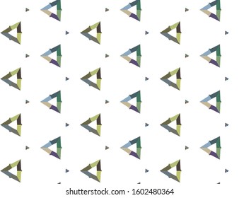 Seamless vector pattern in geometric ornamental style