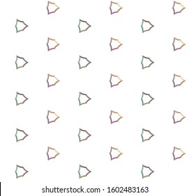 Seamless vector pattern in geometric ornamental style