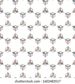 Seamless vector pattern in geometric ornamental style