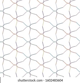 Seamless vector pattern in geometric ornamental style