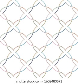 Seamless vector pattern in geometric ornamental style