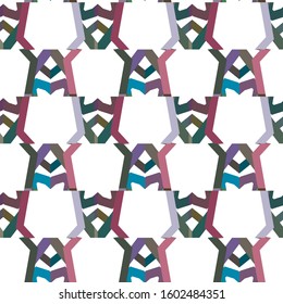 Seamless vector pattern in geometric ornamental style