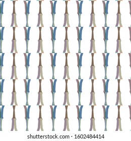 Seamless vector pattern in geometric ornamental style