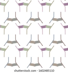 Seamless vector pattern in geometric ornamental style