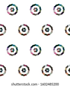 Seamless vector pattern in geometric ornamental style