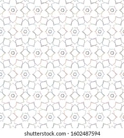 Seamless vector pattern in geometric ornamental style