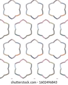 Seamless vector pattern in geometric ornamental style