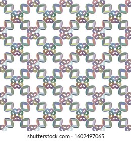 Seamless vector pattern in geometric ornamental style