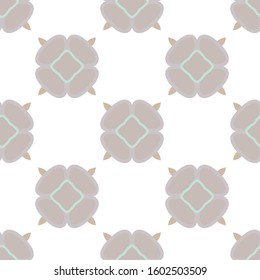Seamless vector pattern in geometric ornamental style