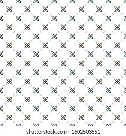 Seamless vector pattern in geometric ornamental style