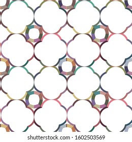 Seamless vector pattern in geometric ornamental style