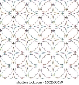 Seamless vector pattern in geometric ornamental style