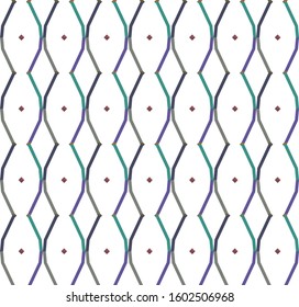 Seamless vector pattern in geometric ornamental style
