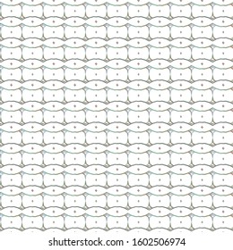 Seamless vector pattern in geometric ornamental style