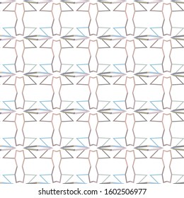 Seamless vector pattern in geometric ornamental style