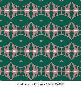 Seamless vector pattern in geometric ornamental style