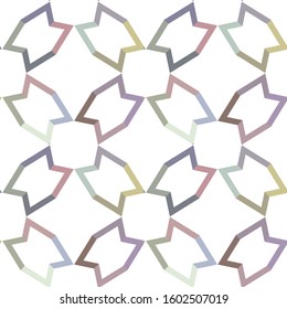 Seamless vector pattern in geometric ornamental style