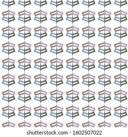 Seamless vector pattern in geometric ornamental style