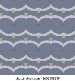 Seamless vector pattern in geometric ornamental style