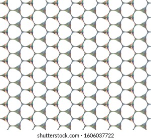 Seamless vector pattern in geometric ornamental style