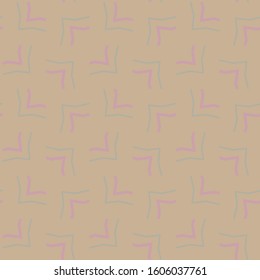 Seamless vector pattern in geometric ornamental style