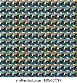 Seamless vector pattern in geometric ornamental style