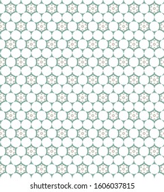 Seamless vector pattern in geometric ornamental style