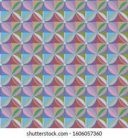 Seamless vector pattern in geometric ornamental style