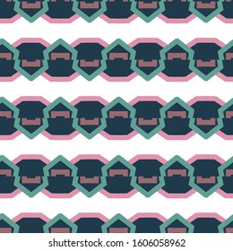 Seamless vector pattern in geometric ornamental style