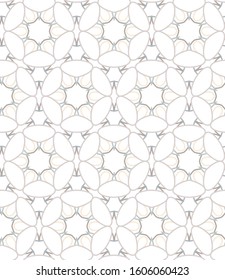 Seamless vector pattern in geometric ornamental style